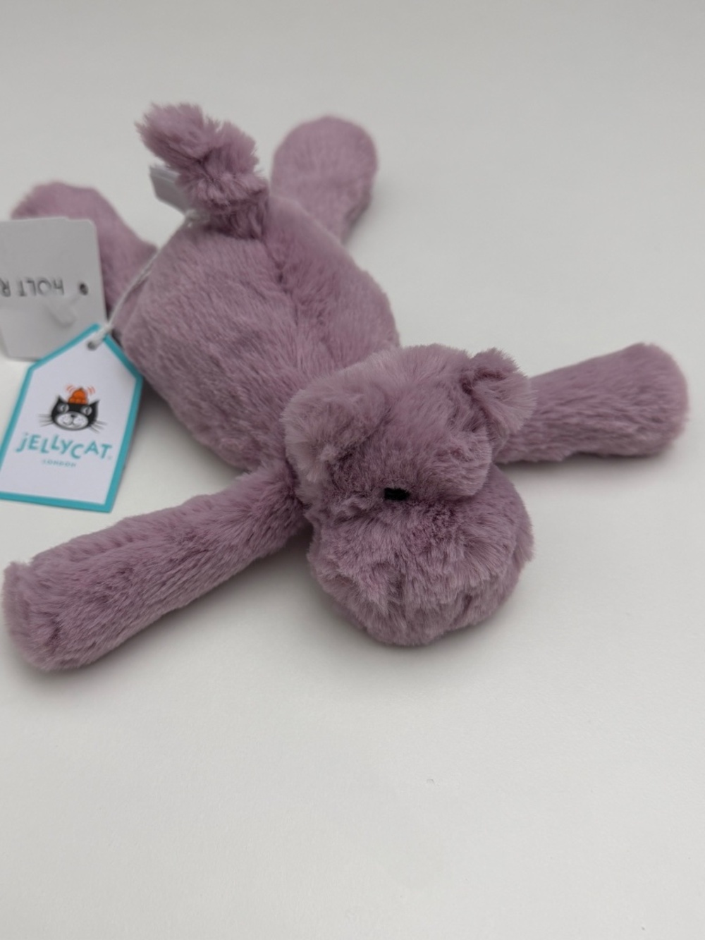BNWT RARE Jellycat TINY SMUDGE HIPPO RETIRED Soft Plush Lavender Little cute toy